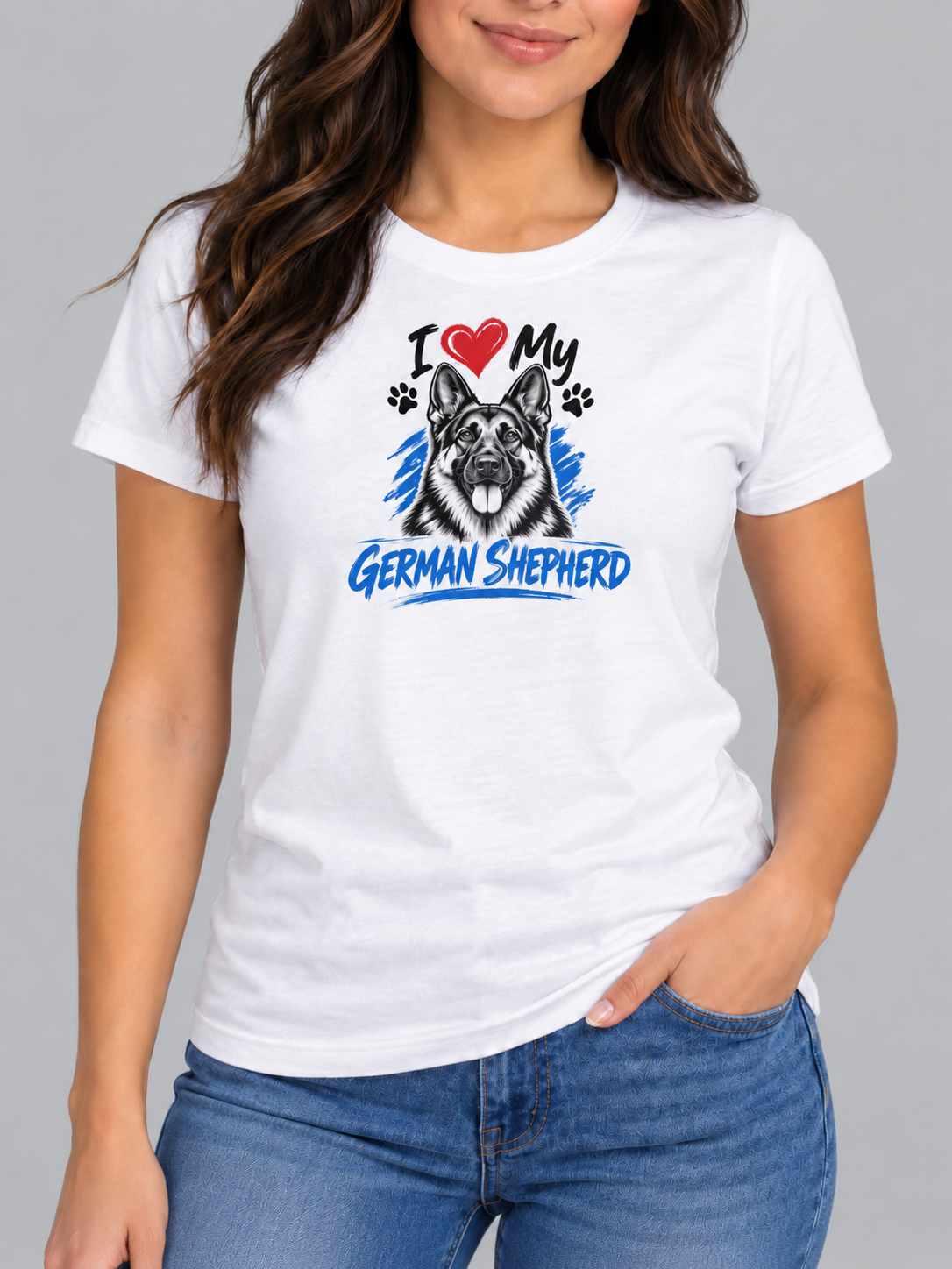 I Love My German Sheperd T Shirt