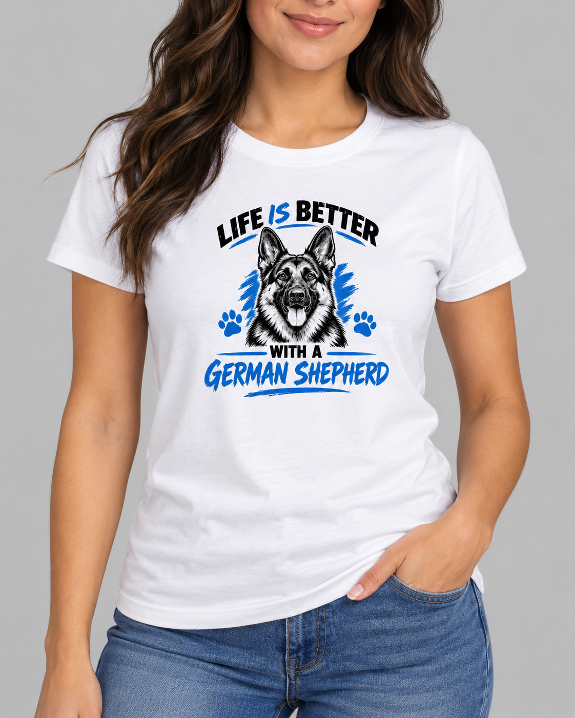 Life is Better with A German Shepherd T-Shirt