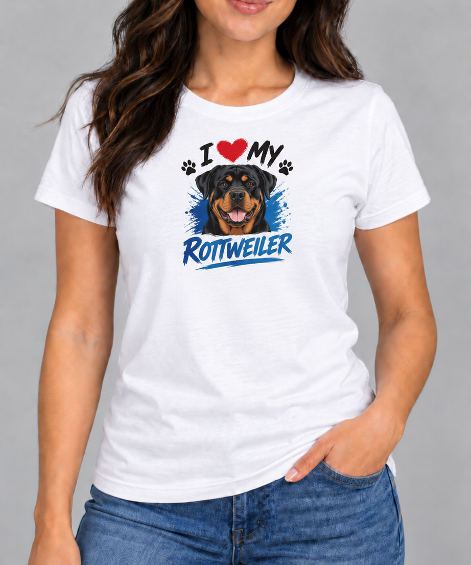 I Love My Rottweiler T-Shirt